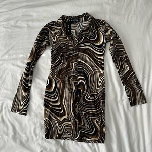 SOLD MOTEL ROCKS Avaya Dress in 70’s Ripple